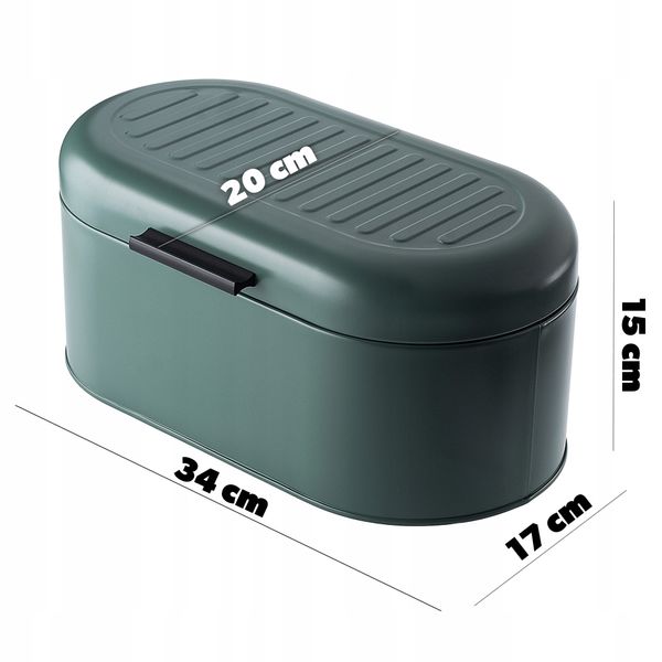 Chlebak Pojemnik Na Pieczywo Chleb Duży Stalowy zdjęcie 3