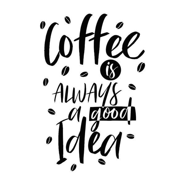 Naklejka Coffee Is Always A Good Idea N084 L zdjęcie 2