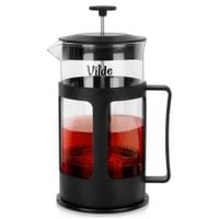 Zaparzacz Dzbanek Tłokowy z Tłokiem Sitkiem do Kawy Herbaty Ziół Duży 1L