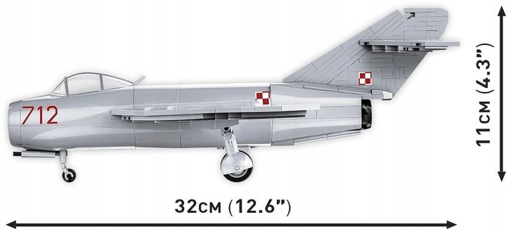 COBI 5822 SAMOLOT LIM-1 POLISH AIR FORCE 1952 zdjęcie 8