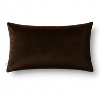 Prostokątna poszewka welurowa Werona – brązowa