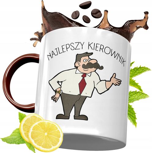 Kubek Bordowy Dla Kierownika Na Urodziny Prezent Z Nadrukiem Ze Zdjęciem na Arena.pl