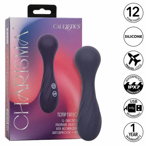 calexotics charisma temptation masażer 12 trybow fioletowy ipx7 usb na Arena.pl