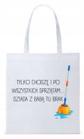Dla Mamy Mamusi Prezent Torba Eco Biała Shopper Z Nadrukiem Ze Zdjęciem