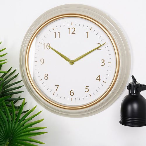 Zegar ścienny biały złoty 50 cm na Arena.pl