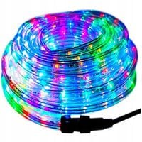 MOCNY WĄŻ ŚWIETLNY ZEWNĘTRZNY WEW LAMPKI CHOINKOWE 480 LED 20m MULTIKOLOR
