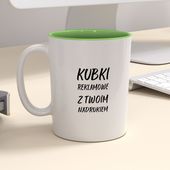 Firmowy kubek reklamowy - CLASSIC z kolorowym wnętrzem - 12 szt.