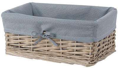 Kosz wiklinowy koszyk Szary U026D na Arena.pl