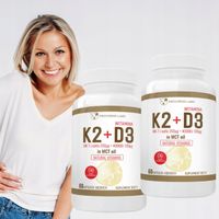 WITAMINA K2 MK-7 200mg+D3 4000IU OLEJU MCT 2 x 60 kapsułek