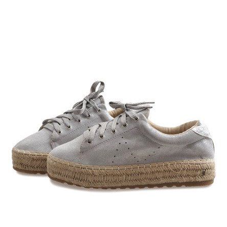 Szare espadryle sznurowane BB01 r.41 na Arena.pl