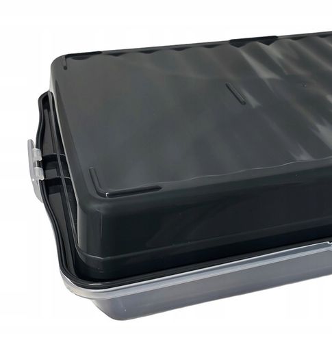 Pojemnik na ciasto 45cm wypieki pudełko box do przenoszenia uchwyt pokrywa na Arena.pl