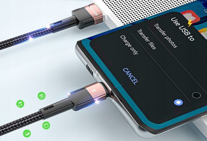Kabel USB 6A Typ C QC 66W do HUAWEI XIAOMI SAMSUNG zdjęcie 13