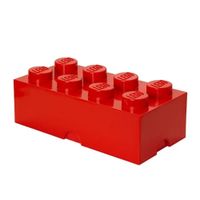 LEGO POJEMNIK KLOCEK ÓSEMKA CZERWONY