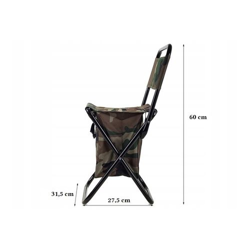 składane krzesło turystyczne, wędkarskie ze schowkiem krt06moro na Arena.pl