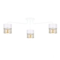 Lampa sufitowa 3xE27 ROYAL WHITE/GOLD