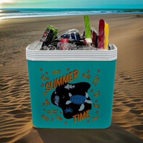 Przenośna LODÓWKA TURYSTYCZNA 24L na Wkłady Mrożące, SOLIDNY uchwyt na Arena.pl