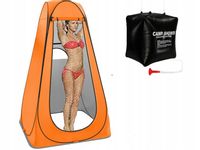 2W1 NAMIOT TURYSTYCZNY PLAŻOWY PRZEBIERALNIA PRYSZNIC ZBIORNIK SOLARNY 40L