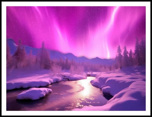 Plakat 100x75cm Aurora Nad Niebiem na Arena.pl