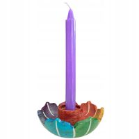 FIOLETOWA ŚWIECA INTENCYJNA DO RYTUAŁÓW CZAKRA KORONY SOJOWA 1 SZTUKA