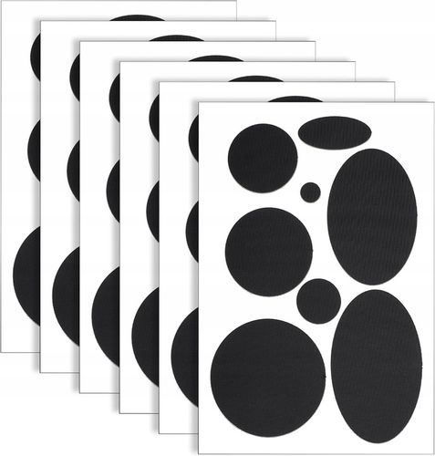 ZESTAW NAPRAWCZY ŁATKI DO KURTEK PUCHOWYCH ZIMOWYCH 40X CZARNE na Arena.pl