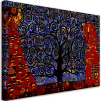 Obraz na płótnie, Gustav Klimt drzewo życia abstrakcja 120x80 120x80