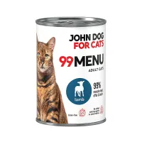 Karma mokra dla kota Jagnięcina 99 MENU John Dog for Cats 400g