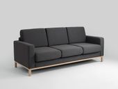 Sofa SCANDIC 3 osobowa - karbon, naturalny, trzy osobowa