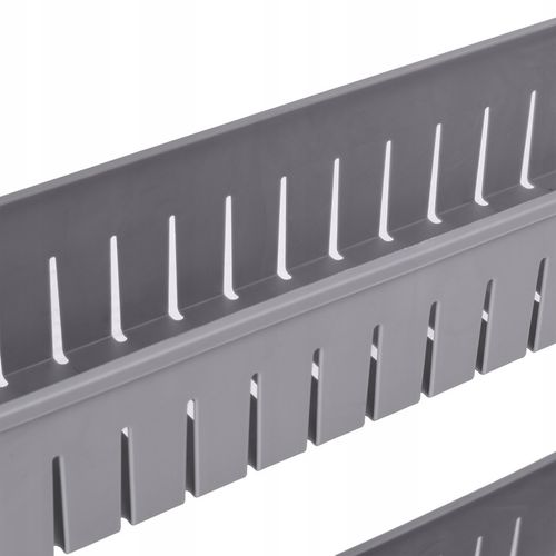 MOBILNA SZAFKA DO ŁAZIENKI KUCHNI PRALNI WĄSKA SZARA REGAŁ NA KÓŁKACH PÓŁKA na Arena.pl