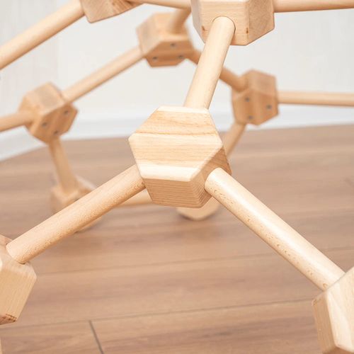 Plac zabaw Domowa kopuła wspinaczkowa XL - drewno-biały na Arena.pl