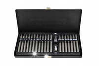 AWTOOLS KOŃCÓWKI HEX / TORX / SPLINE KOMPLET 40 CZĘŚCI BL AW35120BL