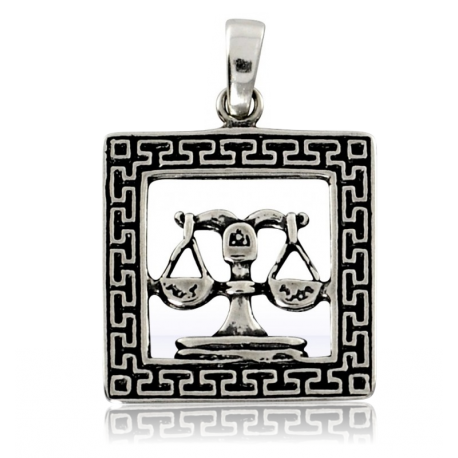 SREBRNY WISIOREK ZNAK ZODIAKU WAGA PRÓBA SREBRA 925 GRAWER GRATIS na Arena.pl