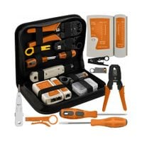 Tester Kabli RJ45 RJ11 Zestaw Narzędzi Sieciowych Ściągacz Zaciskarka XXL