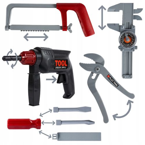 SKRZYNKA KUFEREK Z NARZĘDZIAMI WIERTARKA WARSZTAT ZESTAW MAJSTERKOWICZA na Arena.pl