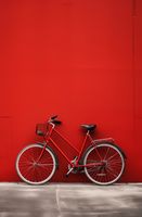 Plakat 56,6x86,4cm Czerwony Rower