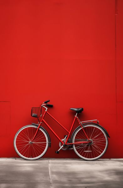 Plakat 56,6x86,4cm Czerwony Rower zdjęcie 1
