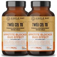 APPETITE BLOCKER SATIEREAL REDUKCJA APETYT METABOLIZM 2x60 KAPSUŁEK