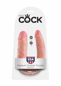 Dildo Dwustronne Double Trouble 14Cm Cieliste