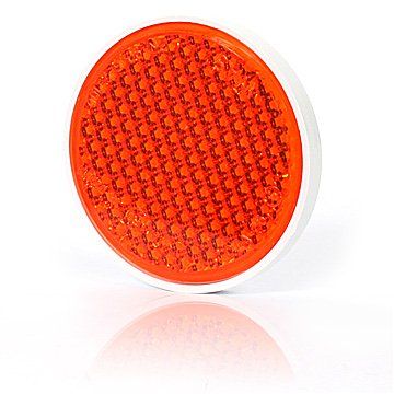 Odblask przykręcany żółty okrągły śr. 75mm (27) zdjęcie 1