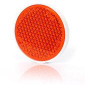 Odblask przykręcany żółty okrągły śr. 75mm (27)