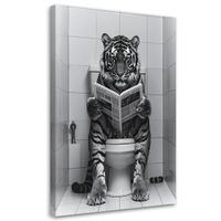 Obraz humorystyczny, Tygrys w WC 60x90
