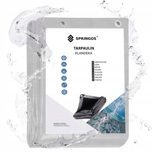 PLANDEKA PLANDEKI 3x4m SZARA WZMACNIANA 260G MOCNE OKRYCIE PŁACHTA na Arena.pl