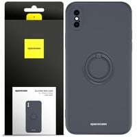 ETUI SILIKONOWE SPACECASE RING CASE OBUDOWA DO IPHONE XS MAX + SZKŁO
