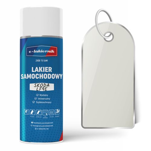 lakier samochodowy w sprayu + bezbarwny połysk skoda lf9e white candy na Arena.pl