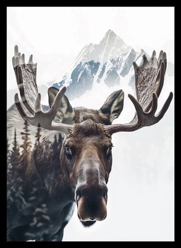 Plakat 25x35cm Łoś Duch Lasu na Arena.pl