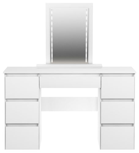 TOALETKA MEGAN B3 BIAŁA lustro LED na Arena.pl