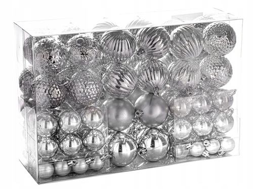 BOMBKI CHOINKOWE nietłukące ZESTAW 100szt piękny zestaw ŚWIĘTA na Arena.pl