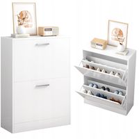 Szafka na buty biała garderoba regał na obuwie komoda loft skandynawski