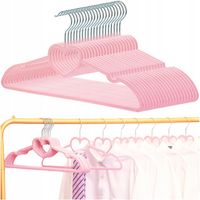 20x WIESZAKI NA UBRANIA WIESZAKI UBRANIOWE NA CIUCHY WELUROWE KOMPLET