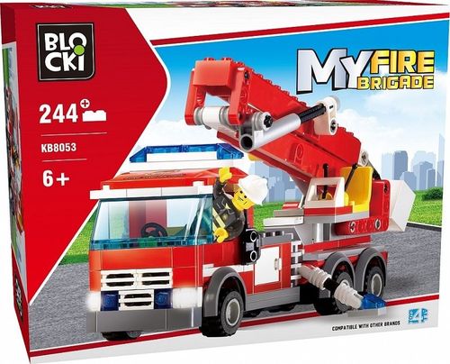 Blocki Klocki MyFireBrigade 244 elementy - Wóz strażacki na Arena.pl
