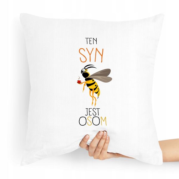 Poduszka Prezent Dla Syna Syn Jest Osom Z Nadrukiem Ze Zdjęciem zdjęcie 1